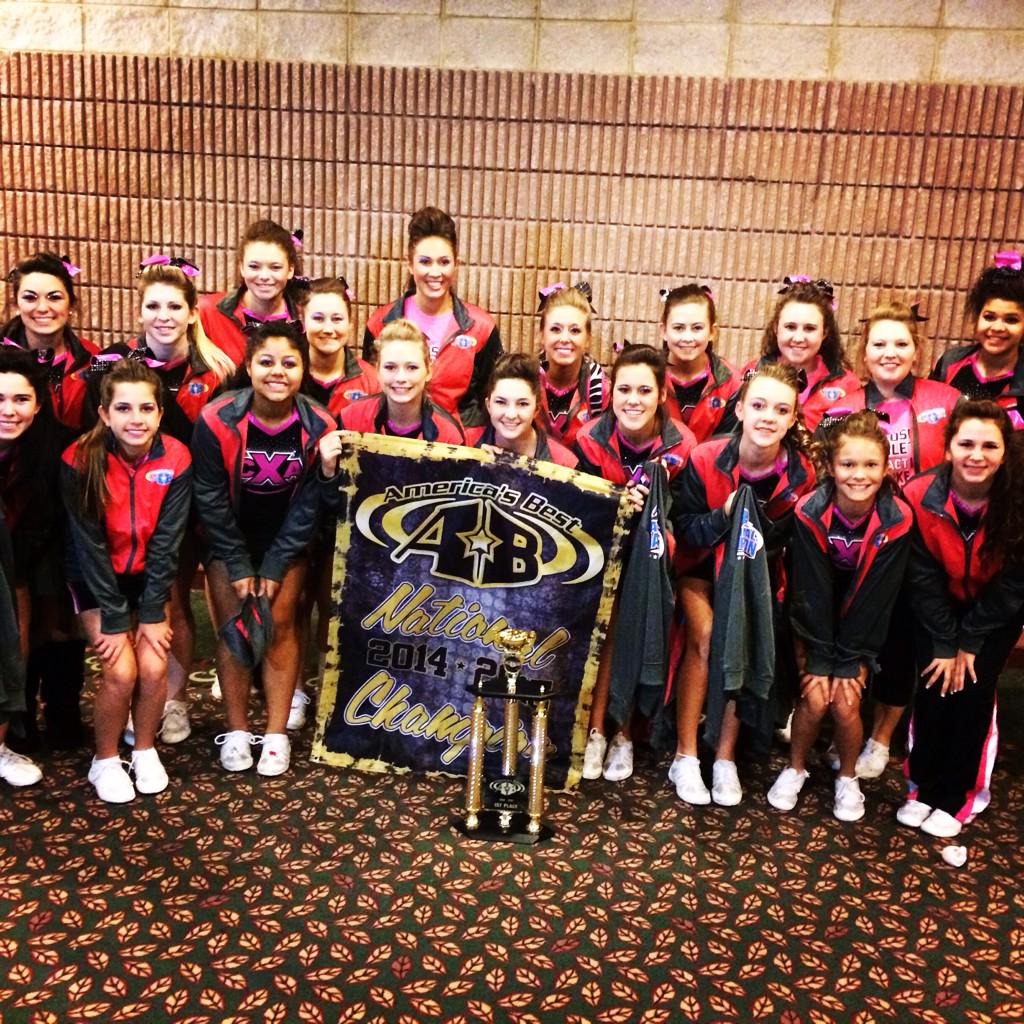 Cheer_Xplosion's tweet photo. @ABChampionships   CheerXplosionSr 3  1st Place!! #NationalChampion #jackets #CXA http://t.co/TWpCiSJgHG