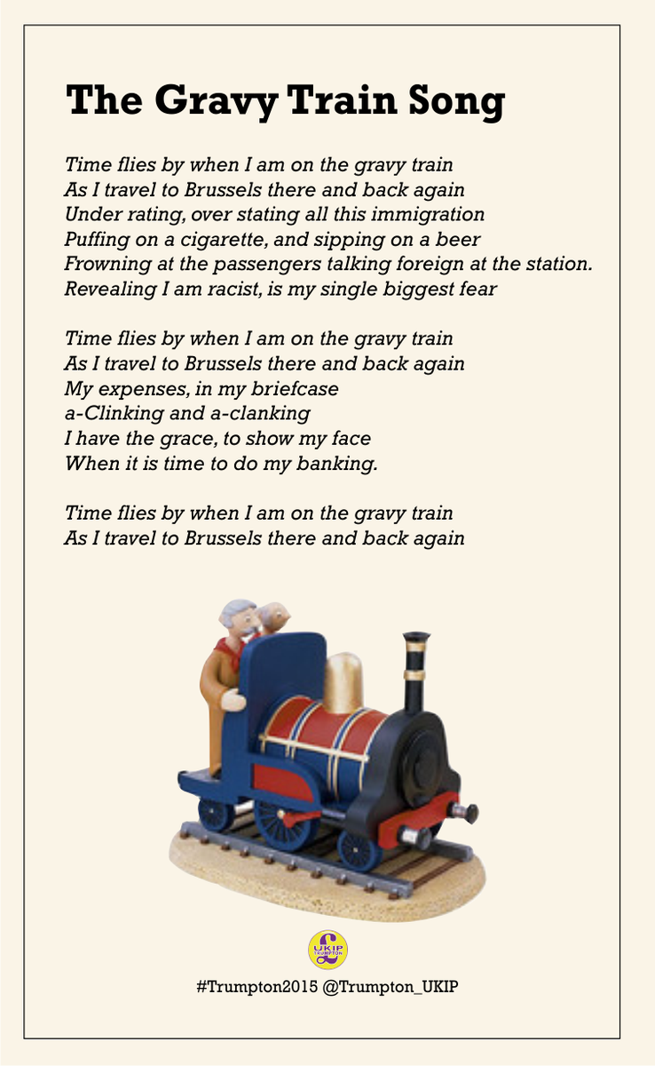 Mr Munnings has printed the words to a famous Trumptonshire song, would you mind proof checking it? #Trumpton
