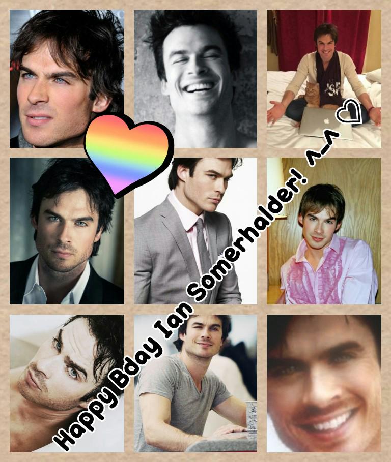 Happy Bday Ian Somerhalder!  ^-^ 36 anos mas com cara de 20  
homem simplesm  
