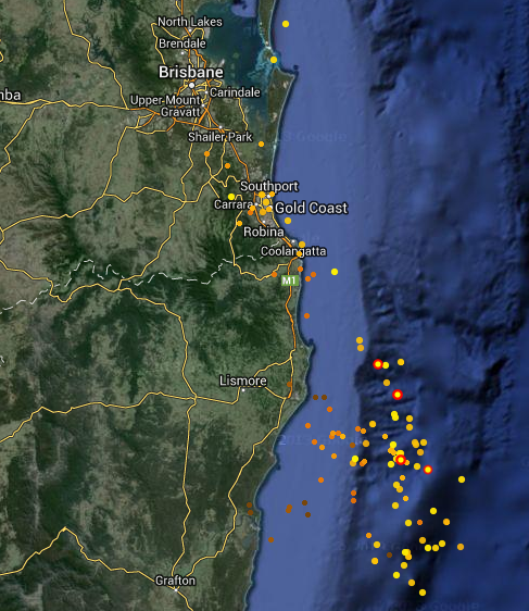 AusNewsNetwork's tweet photo. #SEQstorms: 17,000+ #lightning strikes. 13 000+ homes & businesses without power as severe #storms sweep #Queensland. http://t.co/RSf5UCnfSF