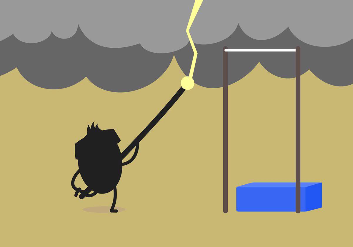 Pole vaults and thunderstorms… A winning combination! #dumbways2 dumbwaystodie.com
