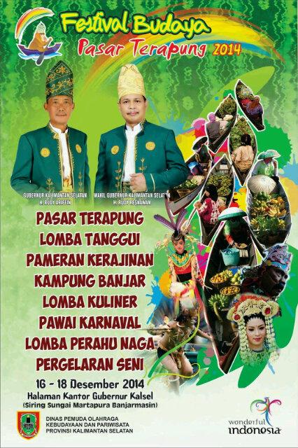 visitkalsel's tweet photo. Jadwal FESTIVAL BUDAYA PASAR TERAPUNG 2014 | http://t.co/Jo40cYdjzu | http://t.co/0z9RJHwDnt