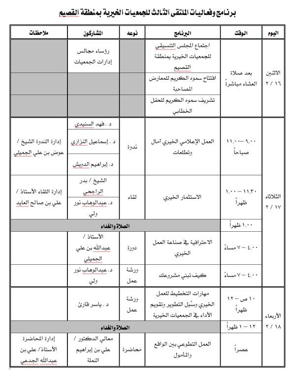 دعوة لحضور حفل افتتاح الملتقى الثالث للجمعيات الخيرية بالقصيم وتقديم د. فهد السنيدي
 goo.gl/w47ogI ”