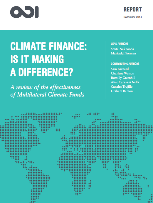 ODI_Global's tweet photo. Just launched: #Climatefinance: is it making a difference? http://t.co/bJRezV6O75 #COP20 #climatechange http://t.co/Mf9B1tZA7k