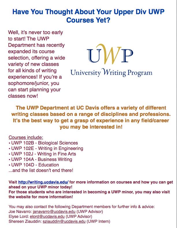 writingprogram's tweet image. Calling all Writing Minors! You'll definitely want to pay attention to this!