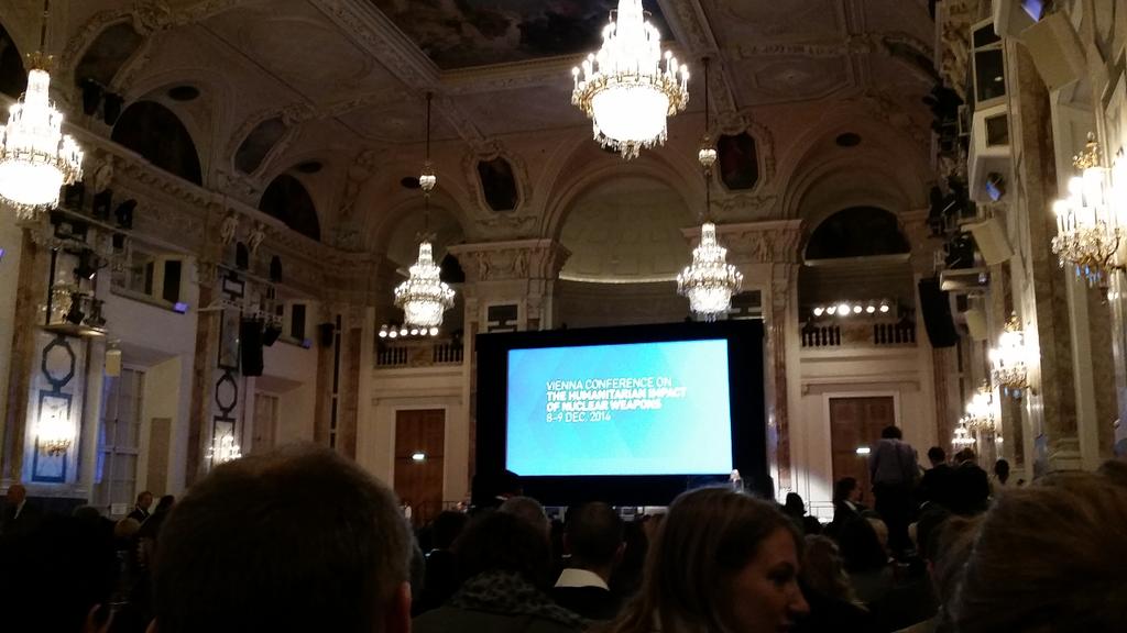 BANgeneration's tweet photo. #HINW14vienna is starting! #goodbyenukes http://t.co/q6QvIfrOH9