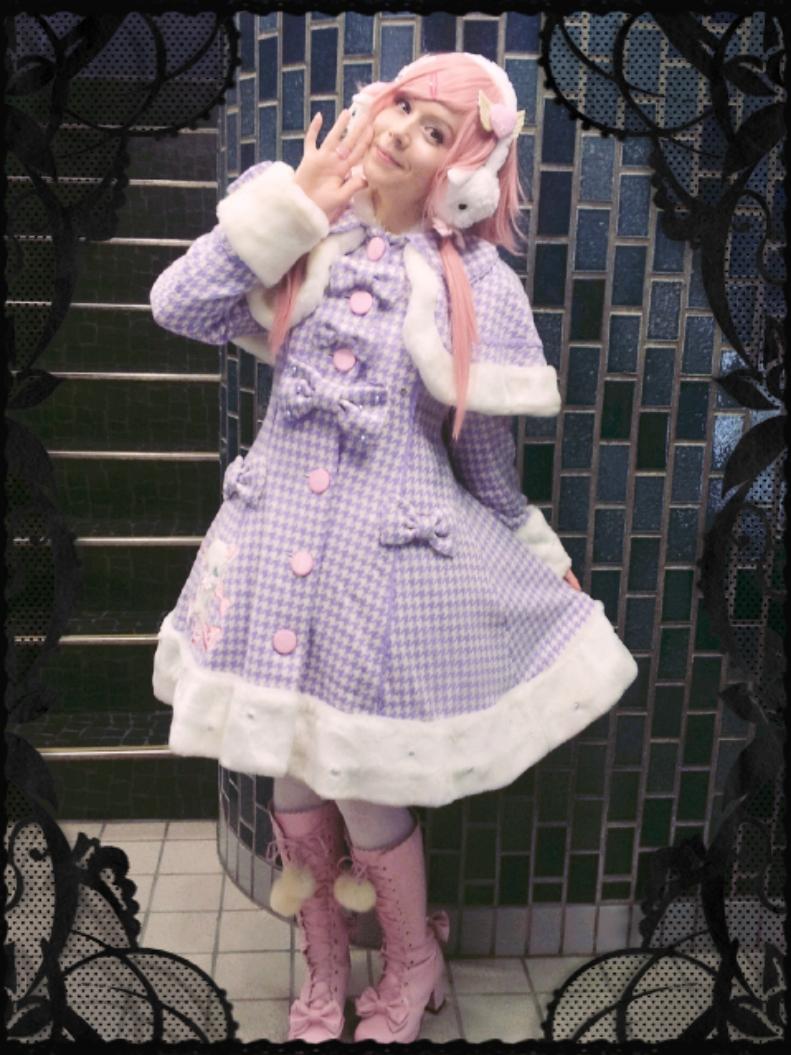 I bought myself a warm Lolita winter coat from Angelic Pretty