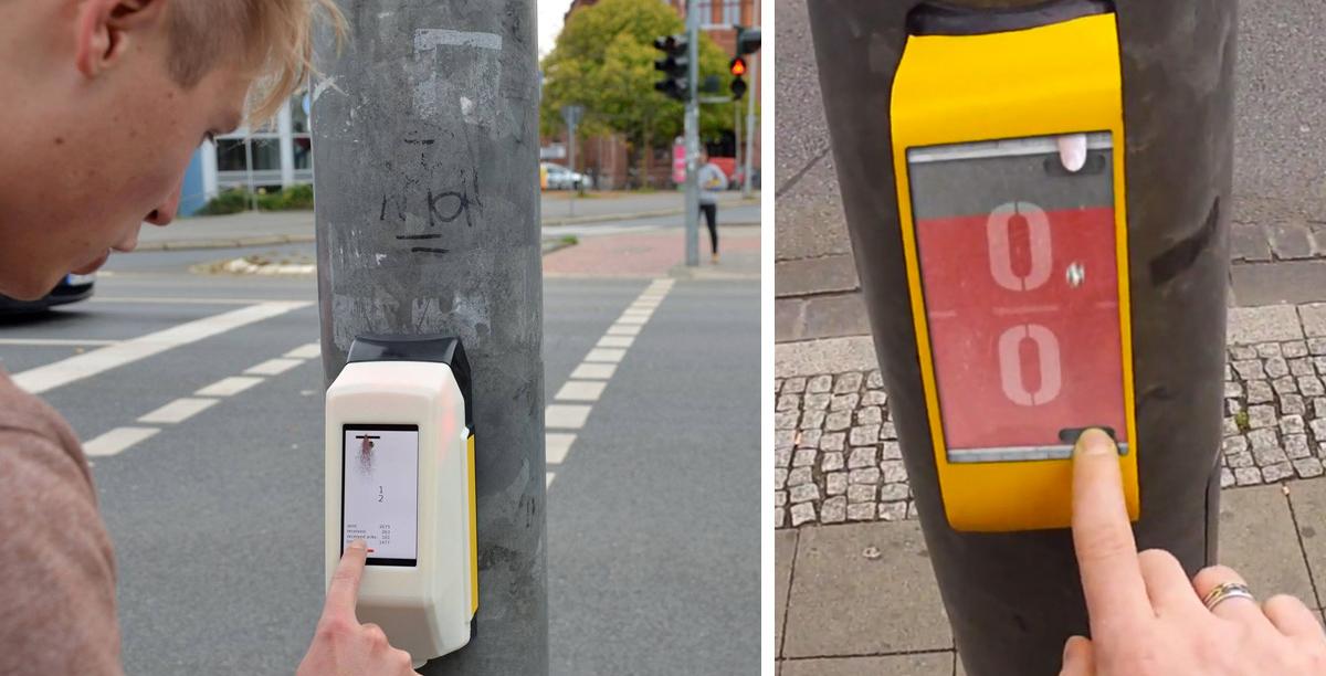 Crosswalk That Lets You Play Pong With A Stranger Installed In Germany (Video): boredpanda.com/cross-walk-pon…