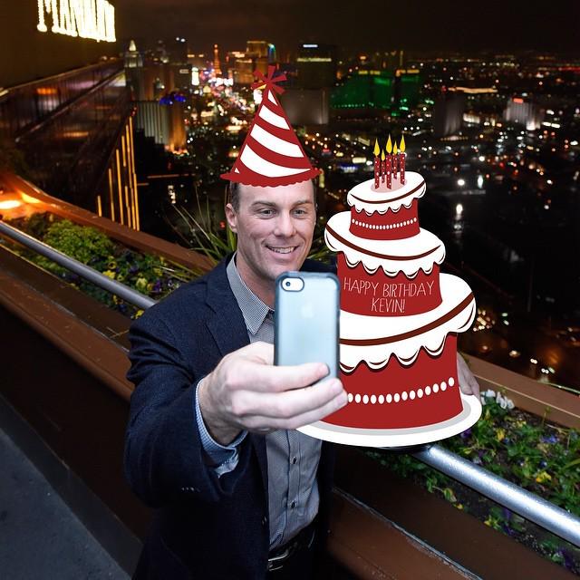 But first, let him take a selfie happy birthday to the champ Kevin Harvick ( by nascar 