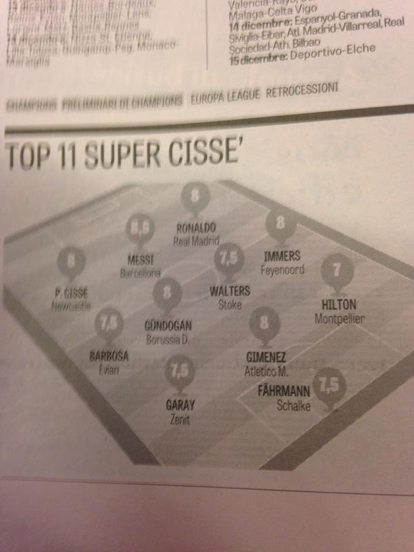 LEX IMMERS samen met Messi en Ronaldo in <a href="/Gazzetta_it/">La Gazzetta dello Sport</a> Europees Elftal van de Week. #Feyenoord 

(via @sanderjonkman)