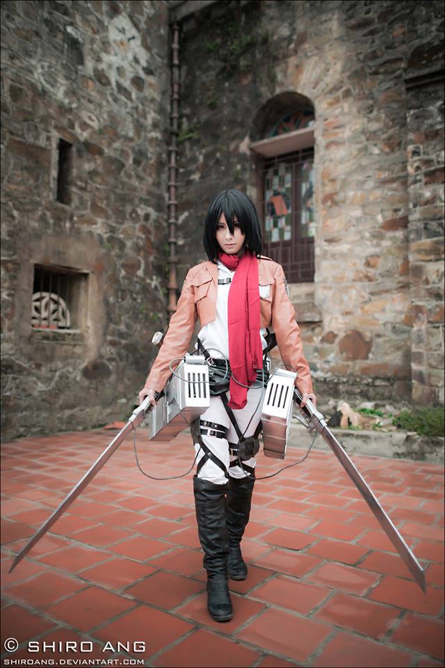 sweety_rena's tweet photo. "RT@img_cosplay: Personaje: Mikasa (2/2)
Anime: SNK http://t.co/jiG6gwa7Ic"