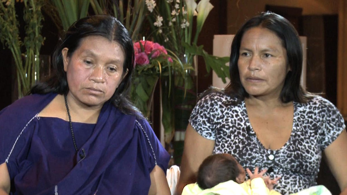 democracynow's tweet photo. Widows of Peru’s Murdered Indigenous Rainforest Defenders Demand Justice at #COP20Lima http://t.co/pBtH5QRbSD http://t.co/Q9H3MA7llb #COP20