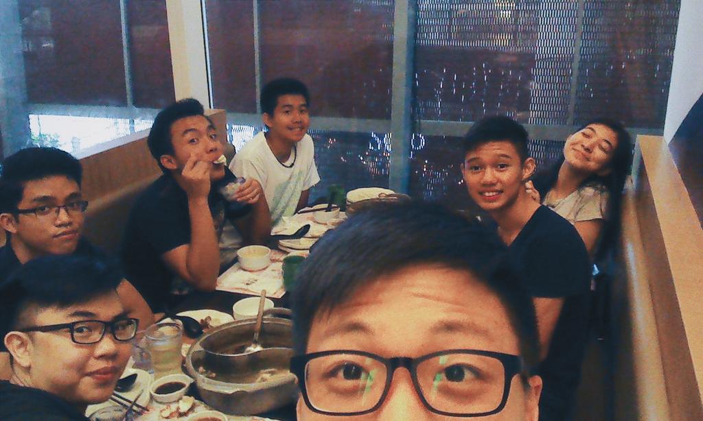 marc_guitarman's tweet photo. Lunch with awesome peeps! Thanks guys for today. Also, received Shure in-ears from my bullet bus bandmates! #NSsoon http://t.co/0igC8J3Fi1