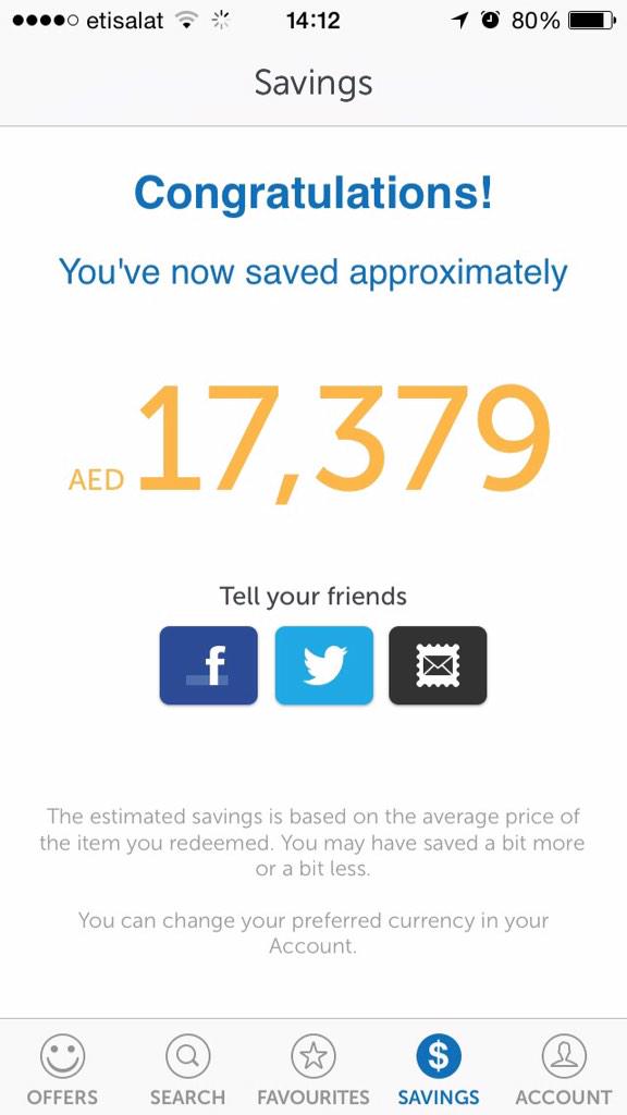 iamnatmcneill's tweet photo. A New Years resolution for 2015 is to beat @latack's stellar record savings with my new @EntertainerGCC app 😊 http://t.co/4IUyZRAQeK