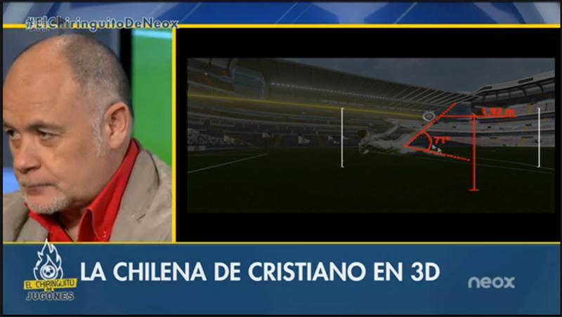 Llourinho's tweet photo. En España recrean en 3D una chilena que no es gol. El día que lo meta llaman a Spielberg para que haga una trilogía. http://t.co/KuaHoMk7B5