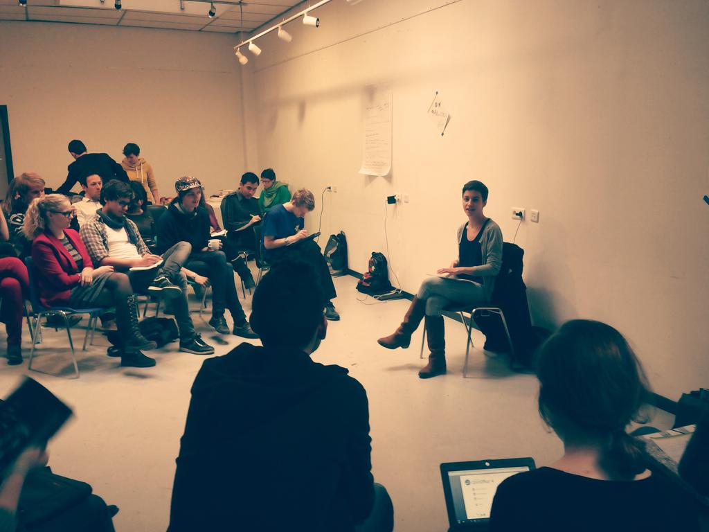 EduLorenGarcia's tweet photo. Today @SkaKeller has come to our #altercop20 seminar!! She is talking about climate migration http://t.co/5CEn43fwK4
