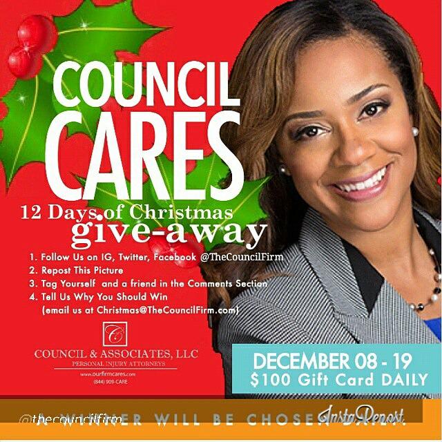 TheCouncilFirm's tweet image. Morning ATL! Today is DAY 1 of #CouncilCares Give-Away. Do you know a single parent? Family in need? #PayItForward