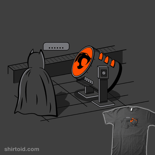 shirtoid's tweet photo. "Wrong Signal" by atutu is $10 today (12/8) http://t.co/XBrRJ017cd
#atutu #batsignal #batman #thundercats http://t.co/FnhpI6Dv87