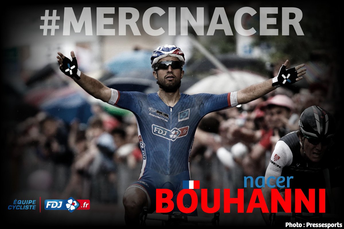 GroupamaFDJ's tweet photo. 30 victoires avec le Trèfle : #MerciNacer pour ces 4 saisons et bonne continuation @BouhanniNacer http://t.co/IIWFrykVnD