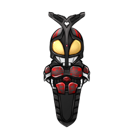 「仮面ライダーカブト(ライダーフォーム)おまけでダークカブト 」|冷やっこのイラスト