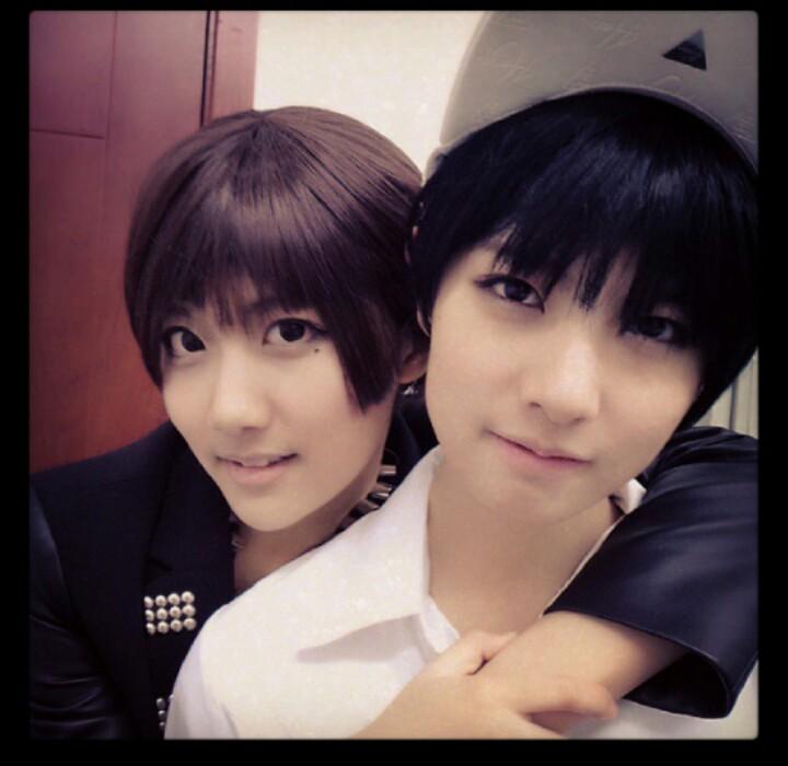 whitehairpin1's tweet photo. 男装公演！ http://t.co/3aacm9R11k