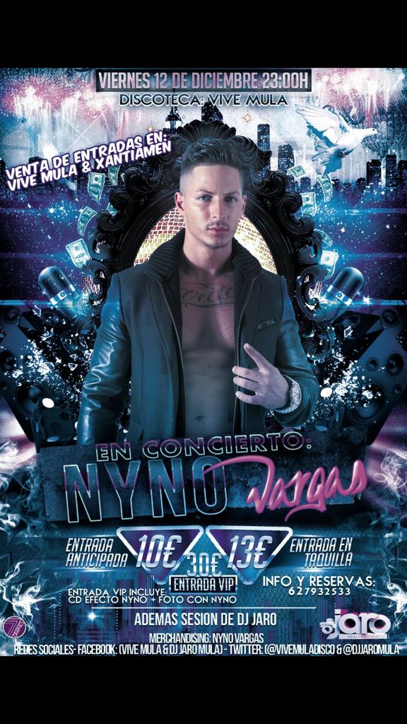 Nyno_SBR's tweet photo. El próximo Viernes estaré en Discoteca #ViveMula (MURCIA) INF: 627932533 y el Sábado en #IZNALLOZ INF:699594355 http://t.co/2H7Ja2yoHq