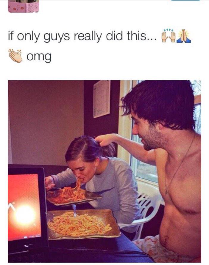 MeninistTweet's tweet photo. we do..just not for spaghetti http://t.co/6dlCJ3izga