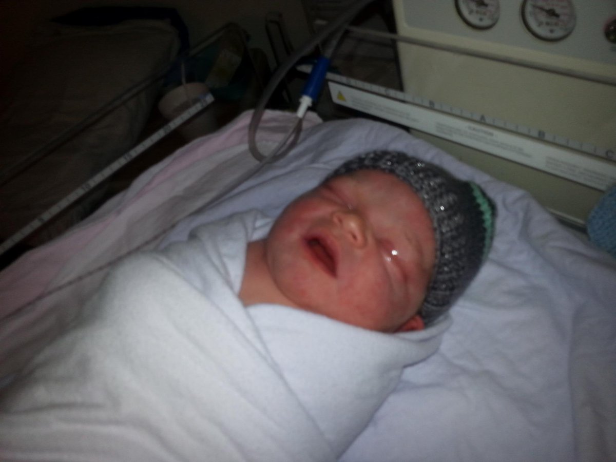 Say hello to Michael Daniel Brunet born this morning 11lbs 3onces.