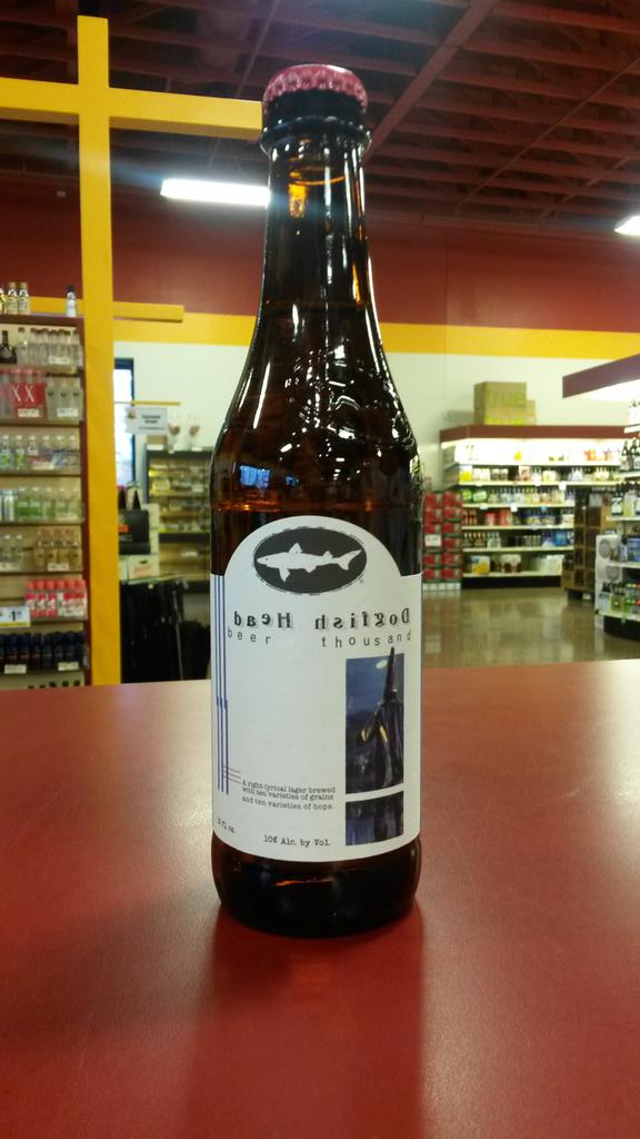 friarforsyth1's tweet photo. Beer Thousand from @dogfish_ale Limited quantity. Come get yours now! http://t.co/Ubzr7UvadK