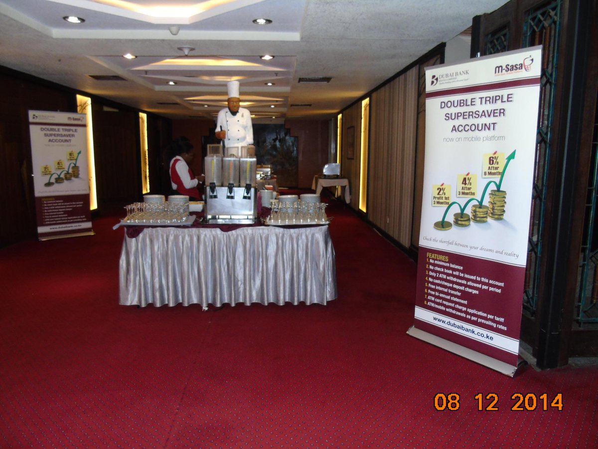 DubaiBankKenya's tweet photo. m-Sasa Launch #DubaiBankMobilePlatform @laicohotelkenya http://t.co/oGlGpwhtHK