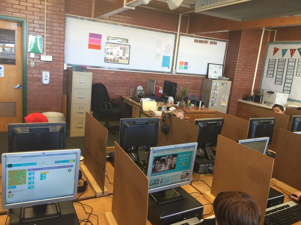 mevans826's tweet image. Kicking off hour of code at Gourley with Ms  Stone&apos;s class #edtechcontest