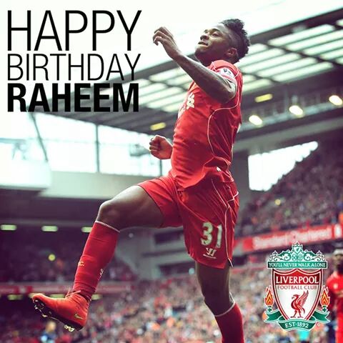 Happy birthday to you raheem sterling  
