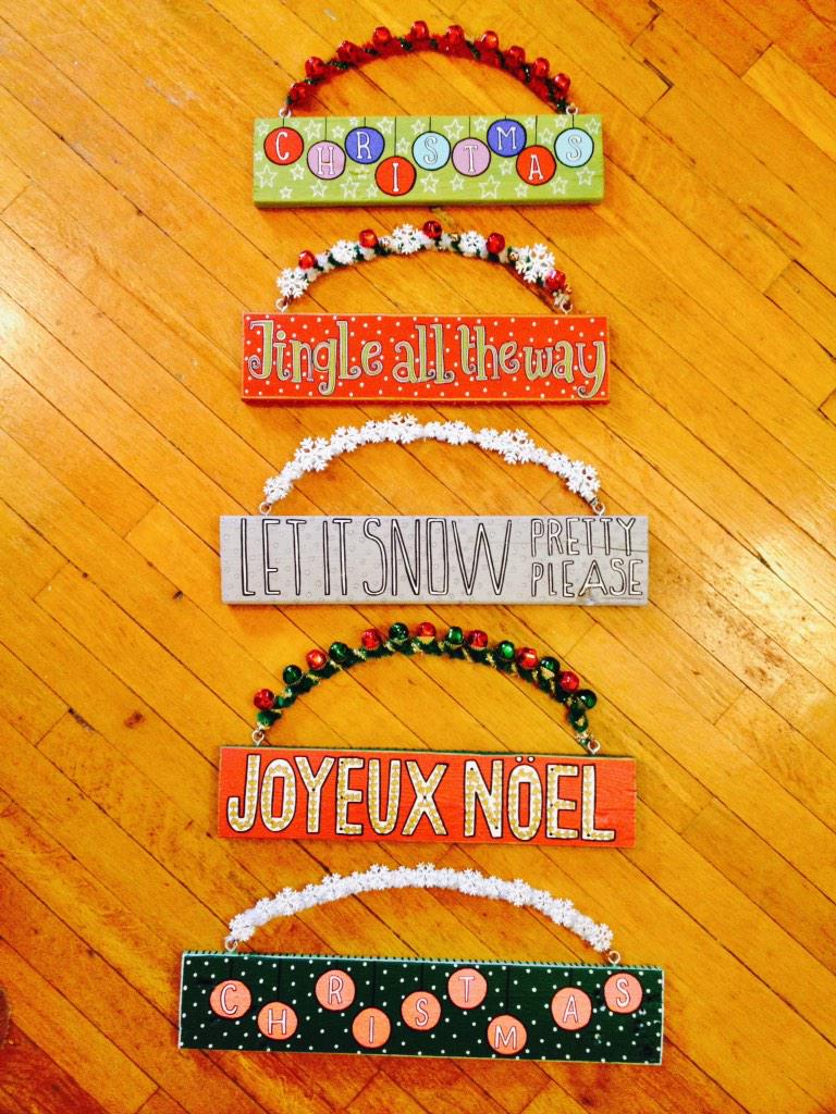You can snag these festive signs at Orange in Carytown if ya feel like making Christmas a little extra fancy 😉