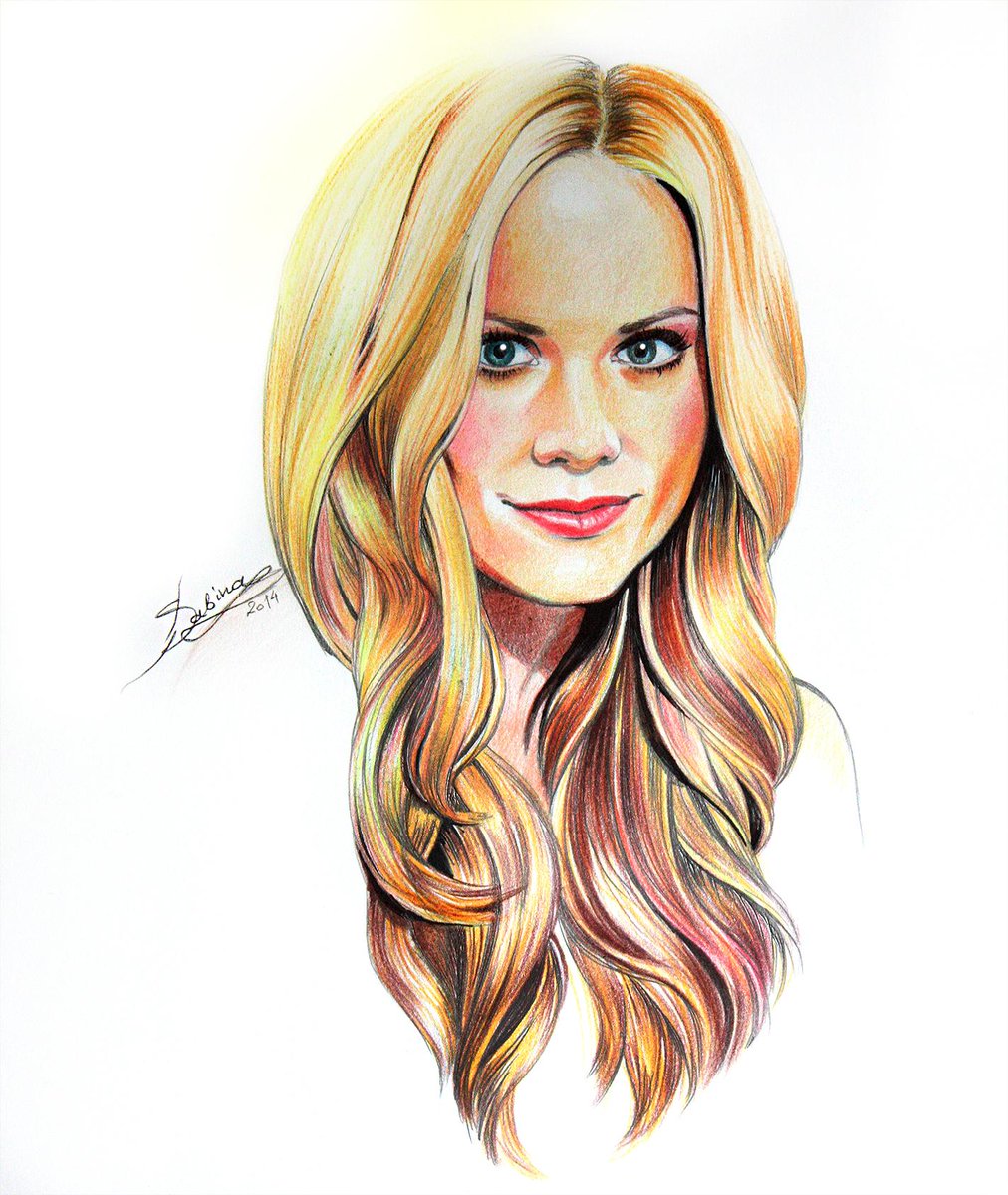 Wow!! RT <a href="/Sabina_Artist/">Sabina Khosseyn</a>: Small coloured sketch of beautiful <a href="/clairecoffee/">Claire Coffee</a> for all fans of @NBCGrimm #Grimm