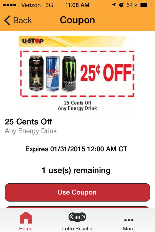 UstopShops's tweet photo. Hey @UNLincoln students! Download the #ustop app to get 25 cents off energy drinks for finals! http://t.co/SOMe4vCkdp