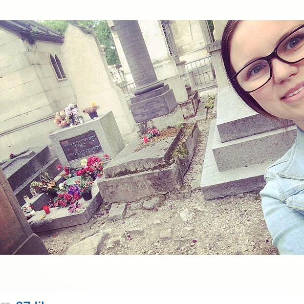 That time I went to Paris &took a selfie at Jim Morrisons grave. Happy birthday to this musical genius. 