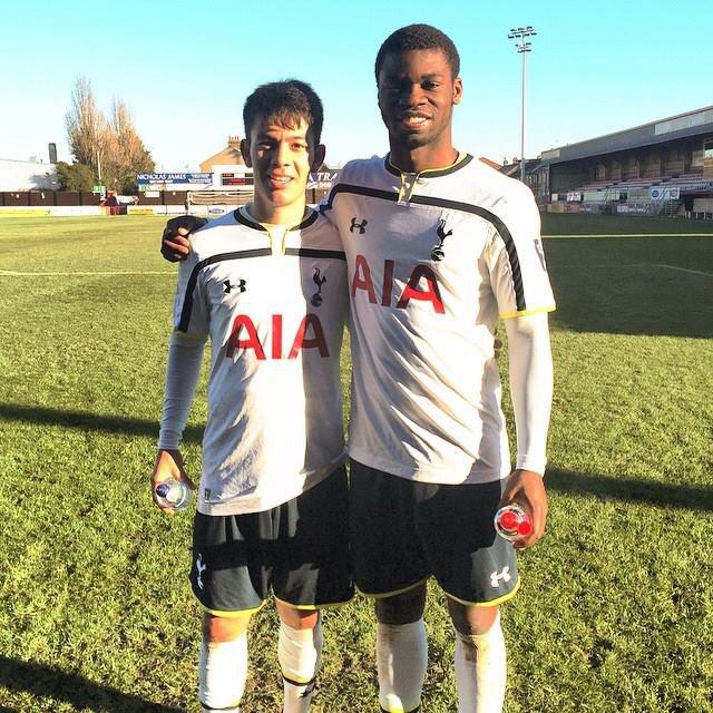 USAprospects's tweet photo. #usynt '97s Sebastian Elney &amp; Pablo Pelaez joined Tottenham U21s last weekend during a training stint http://t.co/R4A3fdS5WB