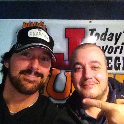 rickmonroe's tweet photo. Great visit with @jimijamm on #cjcountry WCJW Warsaw, NY #countryradio #radiotour #roadlife http://t.co/8uDPd1y8rW
