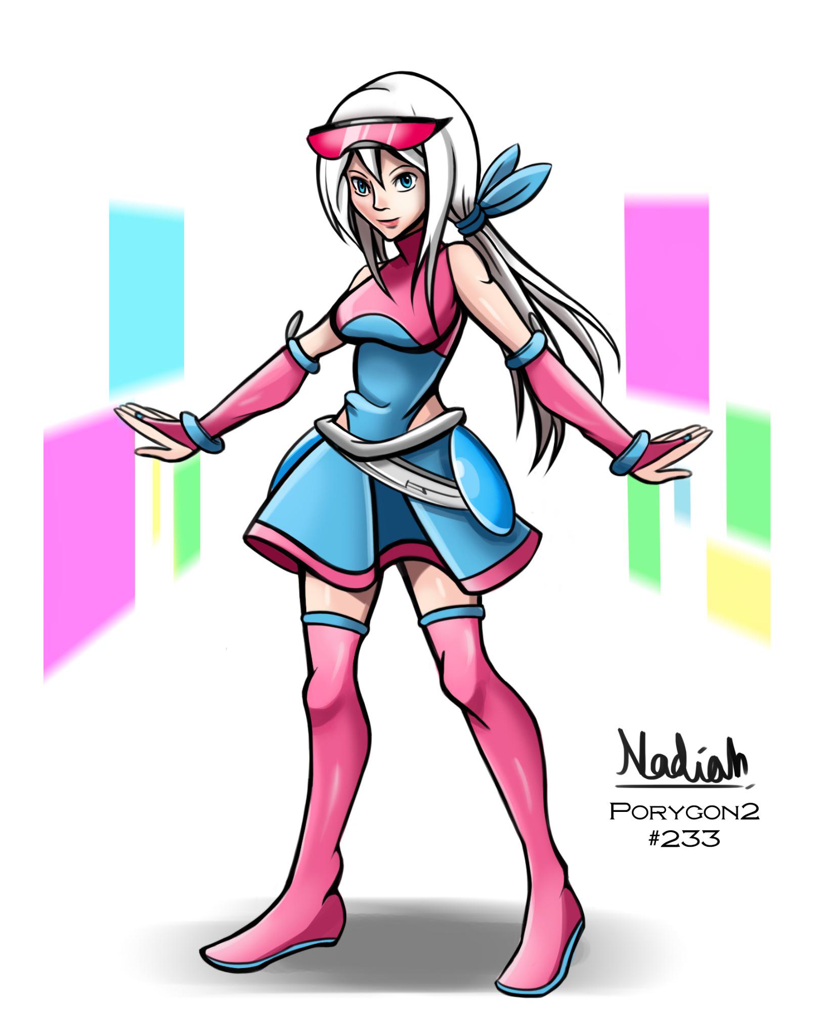 Nadiah (COMMS OPEN) on X: "Porygon 2 Gijinka Doing something Artsy Fartsy  about Pokemon before going back to work. http://t.co/vC7rUq1yPq" / X