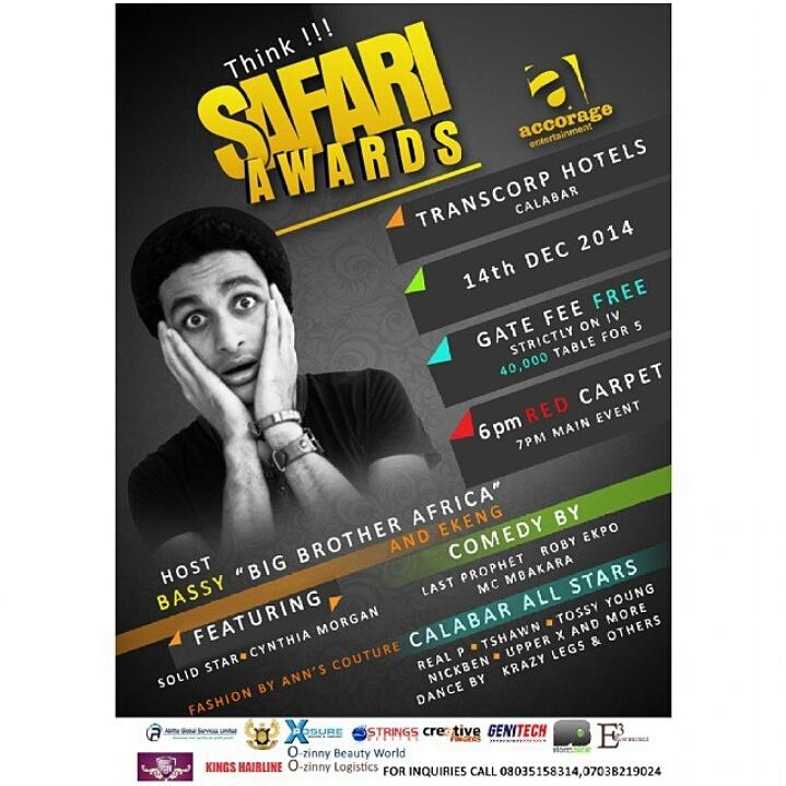 RogersTimi's tweet photo. see you this weekend CALABAR. #TeamBassey #ThinkSafari #Turndown4What cc @Real_Bassey http://t.co/GmAl0rwqyE