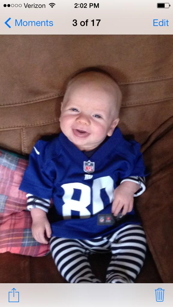 QMark_Brisk's tweet photo. Nice to see the GMen get a win yesterday. Was beginning to think I'm bad luck! Loving this Beckham fella #allsmiles http://t.co/CT2FEKxRSF