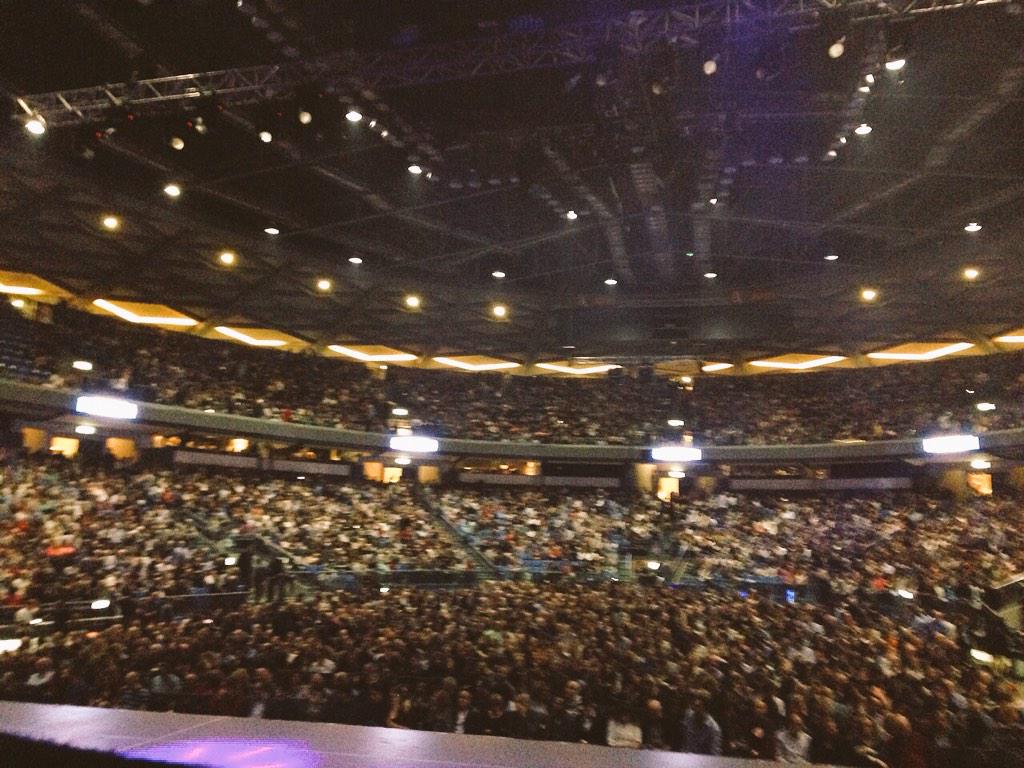 lordofthedance's tweet photo. 1 minute call here at the Nokia Arena, 3rd sold out show ina row. http://t.co/3o2azA6FhP