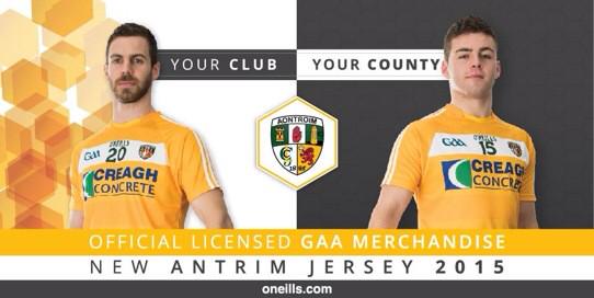 The 2015 <a href="/ClubAontroma/">ClubAontroma</a> Jersey. We have 5 to giveaway on Wednesday thanks <a href="/ONeills1918/">O'Neills</a>  
#yourclubyourcounty
#saffrons