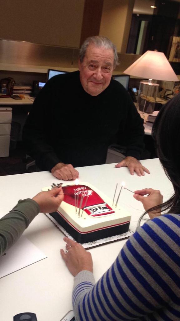 Happy birthday to Bob Arum. 