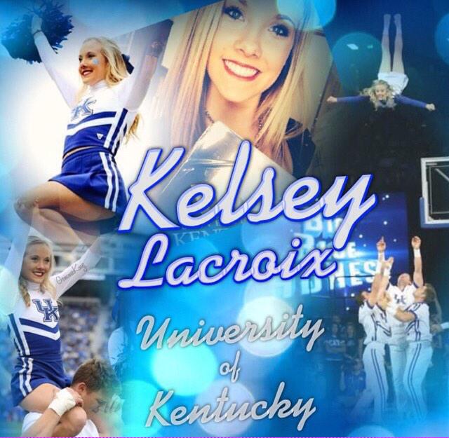 KentuckyCheer's tweet image. Congrats to Kelsey LaCroix our COTW   😸💙 facebook.com/kentuckycheerl…