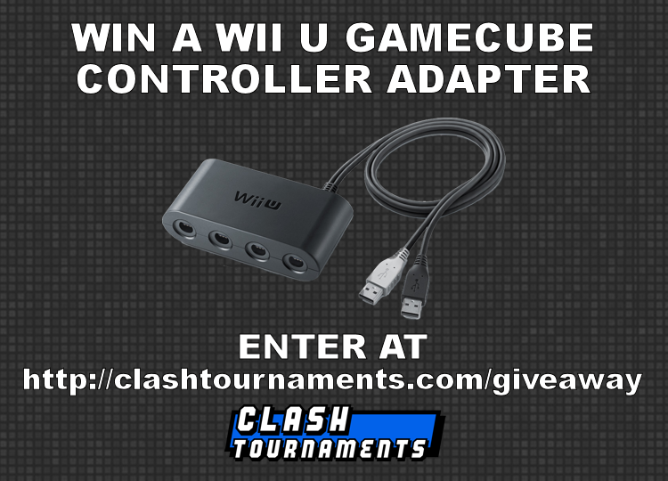 CLASHTournament's tweet image. Win one of the rare GameCube Controller Adapters for free from CLASH Tournaments! Enter at clashtournaments.com/giveaway
