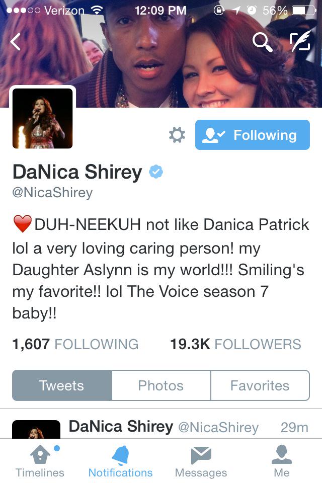 JohnMelhado's tweet photo. Please everyone vote for DaNica tomorrow night http://t.co/2FfMBE7UfL