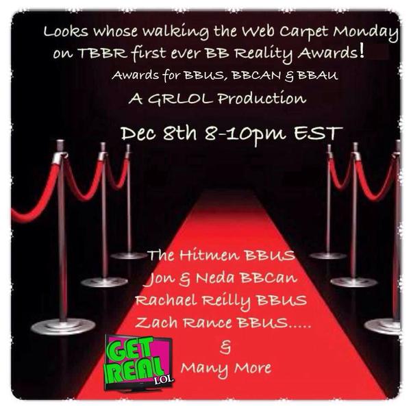 Reality__Times's tweet photo. It's here! 8-10pm EST (12-2PM AEDT) 1st ever BB awards show!  HIT RSVP! #BBCAN3 #BB16 #BBAU http://t.co/KyKAZE9CZ4 … http://t.co/UFEBcAuUIK