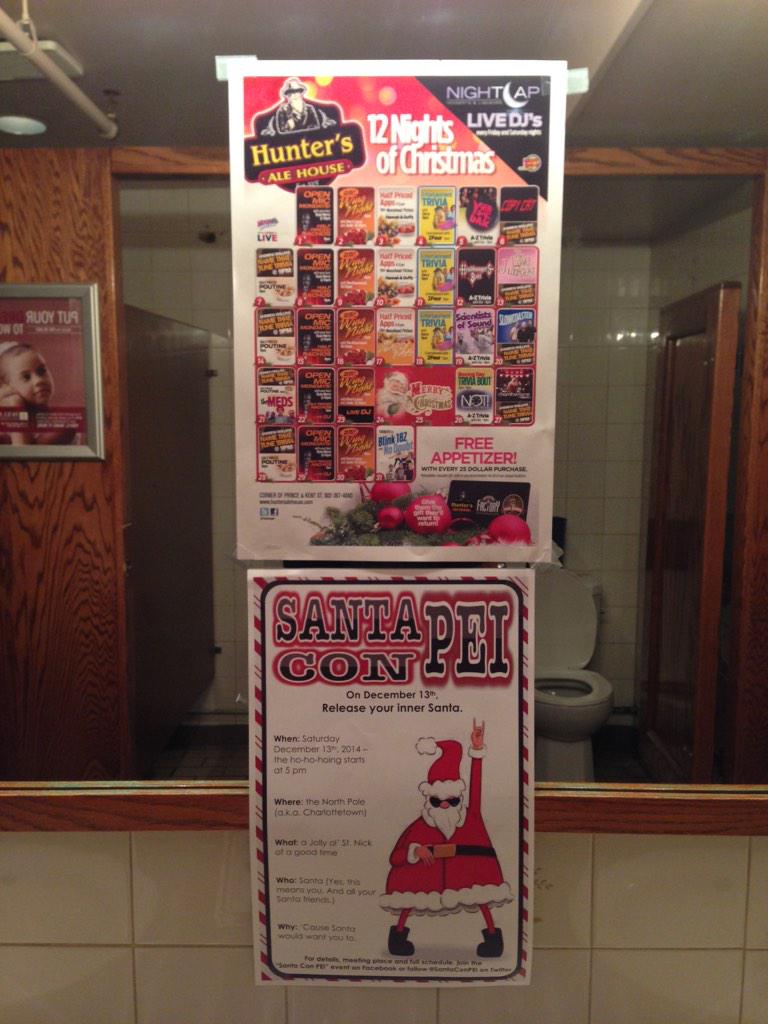 SantaConPEI's tweet photo. Spotted around @Downtown_Chtown, #PEI today... #5sleepstillSantaCon http://t.co/qDyTj588KW