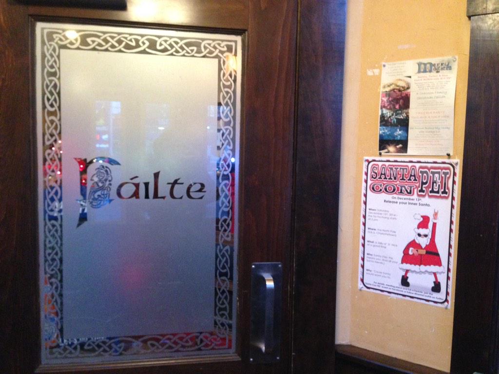 SantaConPEI's tweet photo. Spotted around @Downtown_Chtown, #PEI today... #5sleepstillSantaCon http://t.co/qDyTj588KW